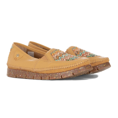 Maciejka Women's Leather BShoes Navy Yellow
