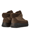 UGG Damskie Z Futrem Śniegowce Sznurowane Czekoladowy Brąz 1158210-DDC
