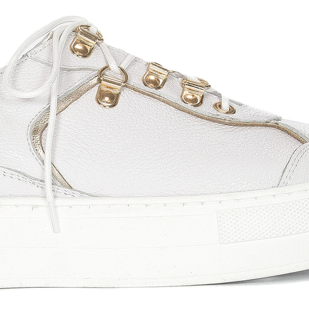 Inofio women's leather white shoes 