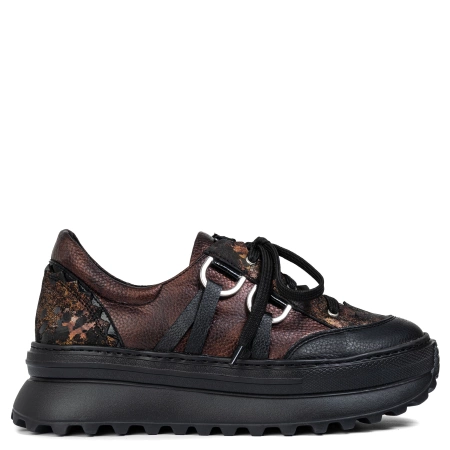 Maciejka Women's Chunky Platform Shoes Avant-Garde Details Metallic Bronze (06562-25/00-8)