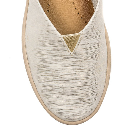 Maciejka 04078-04-00-0 Beige & Gold Flat Shoes