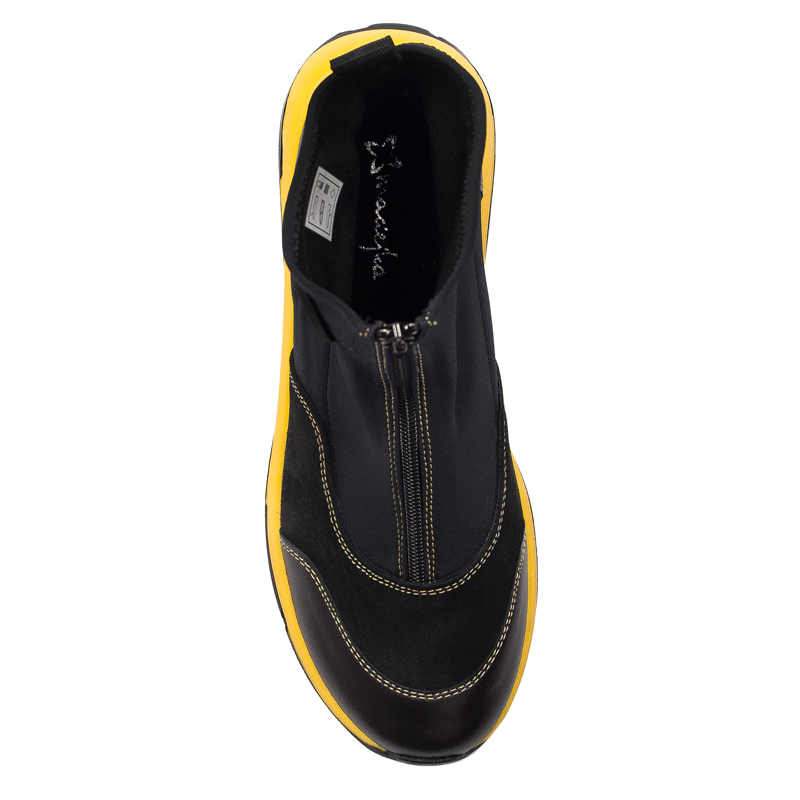 Maciejka 06297-01/00-8 Black and Yellow Boots