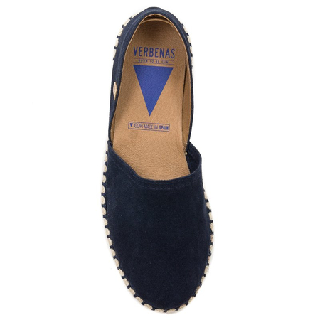 Verbenas Carmen Women's Suede Espadrilles Navy Blue CARMEN-SER-MARINO
