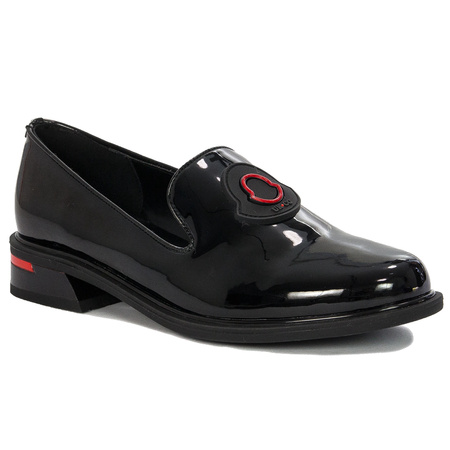 Filippo Black Flat Shoes DP3720/22 BK