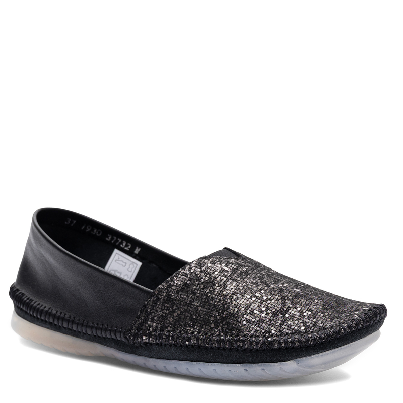 Maciejka Leather Loafers With Mosaic Front Lords Shoes Black 1930W-51/00-0