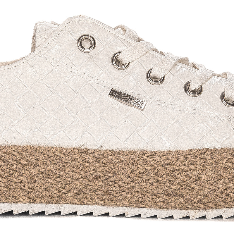 Espadryle Big Star JJ274397 White Białe