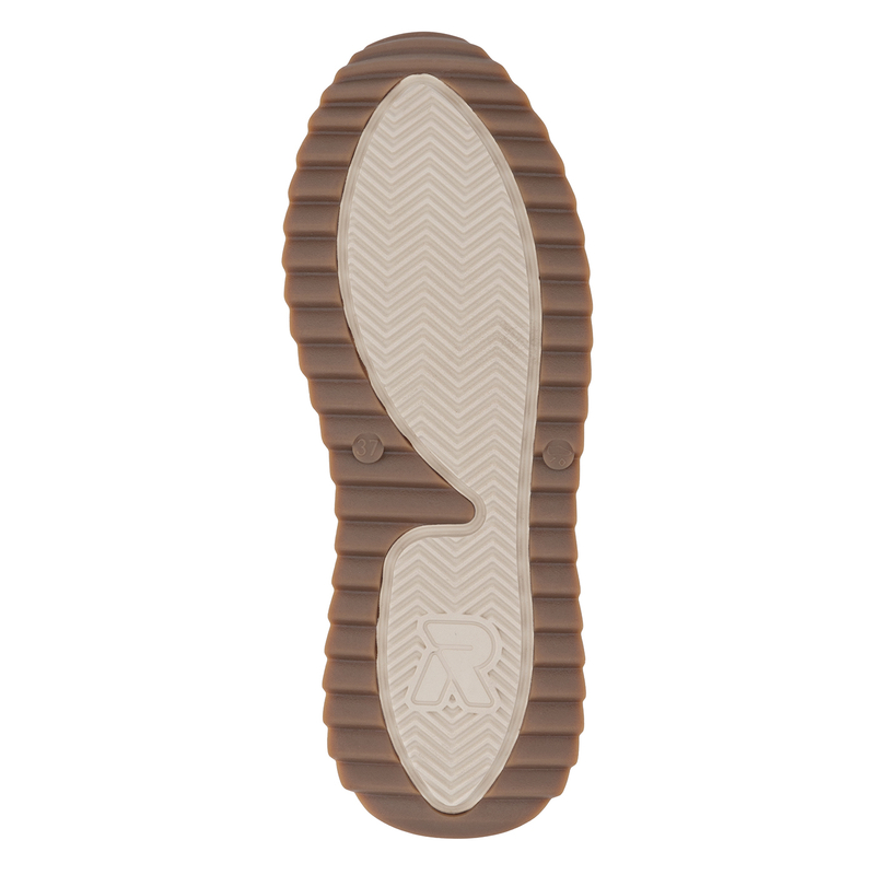 Rieker Sneakersy Wysokie Damskie Na Platformie Beżowe W3871-60-BEIGE