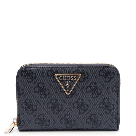 Guess Elegancki Zapinany Na Zamek Portfel Damski Czarny SWSG7459140-BLACK