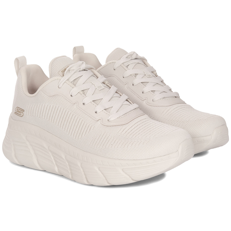 Skechers BOBS Sport Sneakersy Na Platformie Białe 117385-OFWT