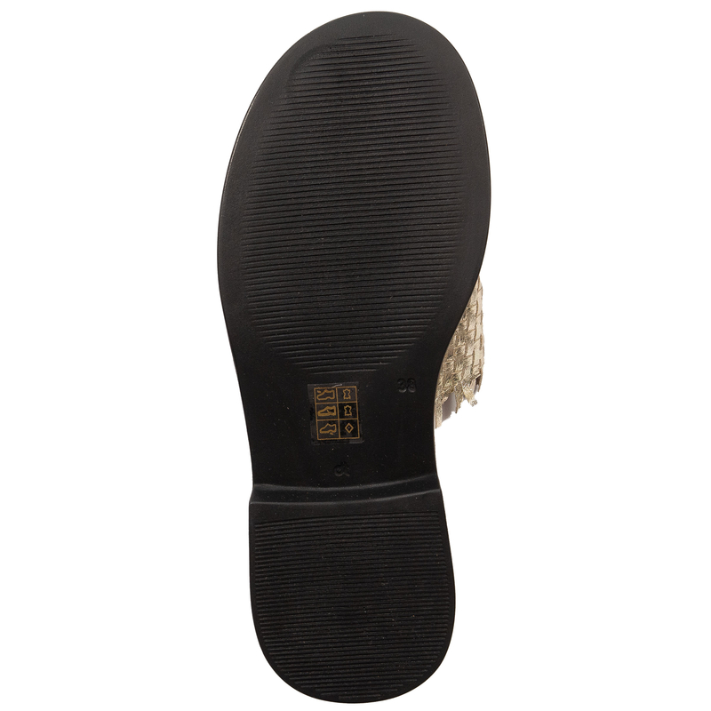 Artiker Women's Leather Sandals Gold