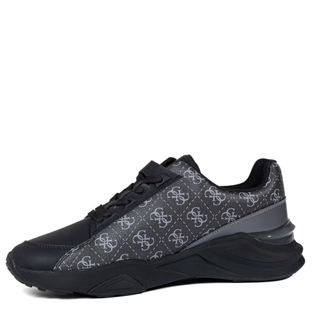 Guess Chunky Side-Zip Sneakers 4G Monogram Black FMFVALELE12-BLACK