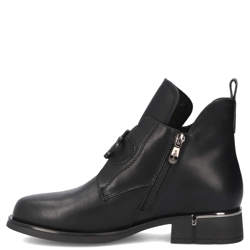 Filippo Leather Ankle Boots Black DBT7191-26-BK