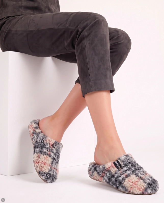Verbenas York Borrego Women's Warm Multicolor Slippers YORK-BORREGO-BEIG