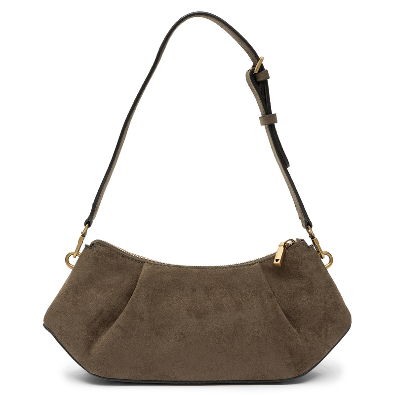 Guess Allegra Suede Baguette Shoulder Bag Olive HWSG2237180-OLIVE