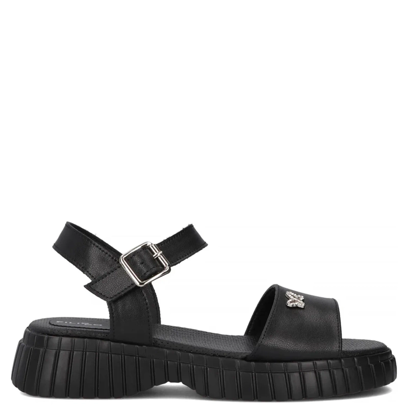 Filippo Women's Flat Sandals Black