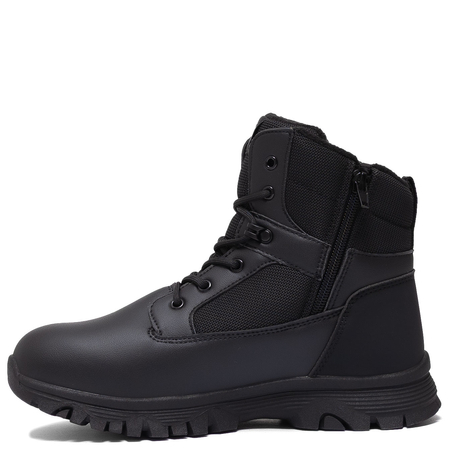 Calvin Klein Jeans Trzewiki Wodoodporne Damskie z Zamkiem Czarne V3X5-83190-BLACK