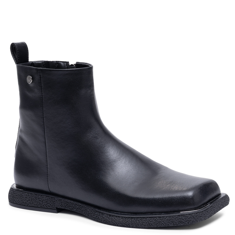Maciejka Women's Leather Ankle Boots with Zipper Black K7670-01/00-7