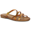  Maciejka Women's Leather Flip-Flops Copper