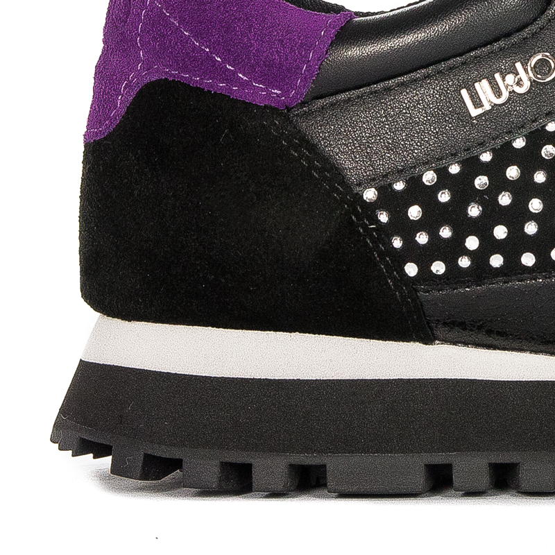 Liu Jo Women's Black and Violet Sneakers
