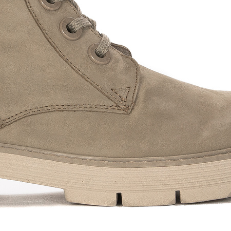 Marco Tozzi Taupe Nubuk Leather Boots
