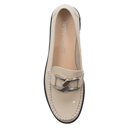Sergio Leone Women's Beige loafers shoes