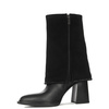 Maciejka Block-Heel Ankle Boots Leather Black K7206-01/00-8