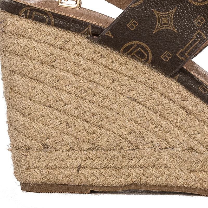 Laura Biagiotti Women Sandals On Heel Brown
