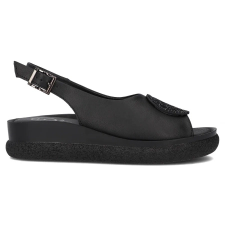 Filippo Women's Flat Sandals Black