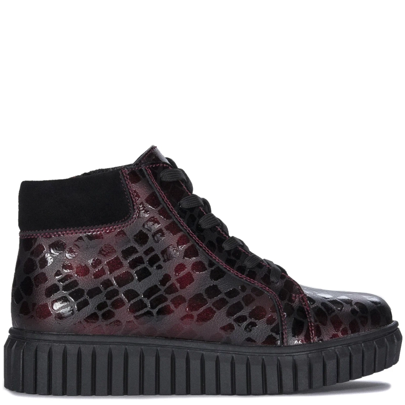 Filippo Burgundy Ankle Boots for Women