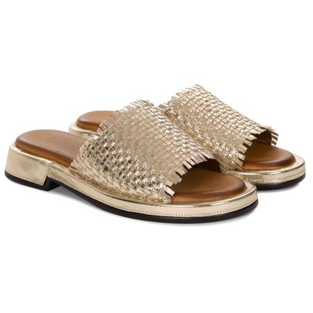 Artiker Women's Leather Sandals Gold