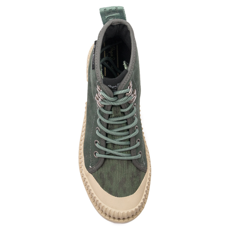 Trampki damskie Pepe Jeans PLS50429 790 Grey Green Ascot Desert