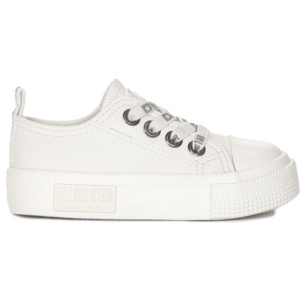 Big Star White children's slip-on sneakers