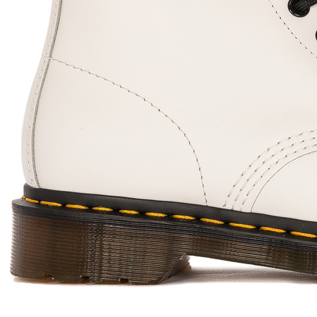 Dr. Martens Botki glany damskie skórzane 1460 White