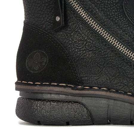Rieker 73371-00 warned Black Boots
