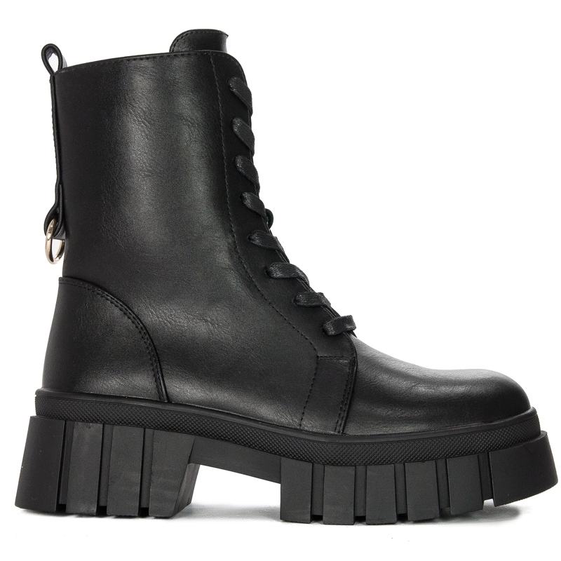 Boots Sergio Leone on the platform insulated Black