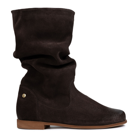 Maciejka Suede Slip-On Flat Boots Brown 05057-31-00-6