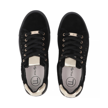 Filippo Black Leather Sneakers