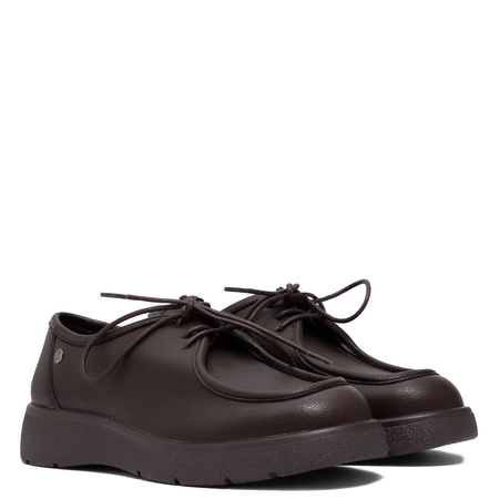 Maciejka Women's Leather Lace-Up Shoes Brown