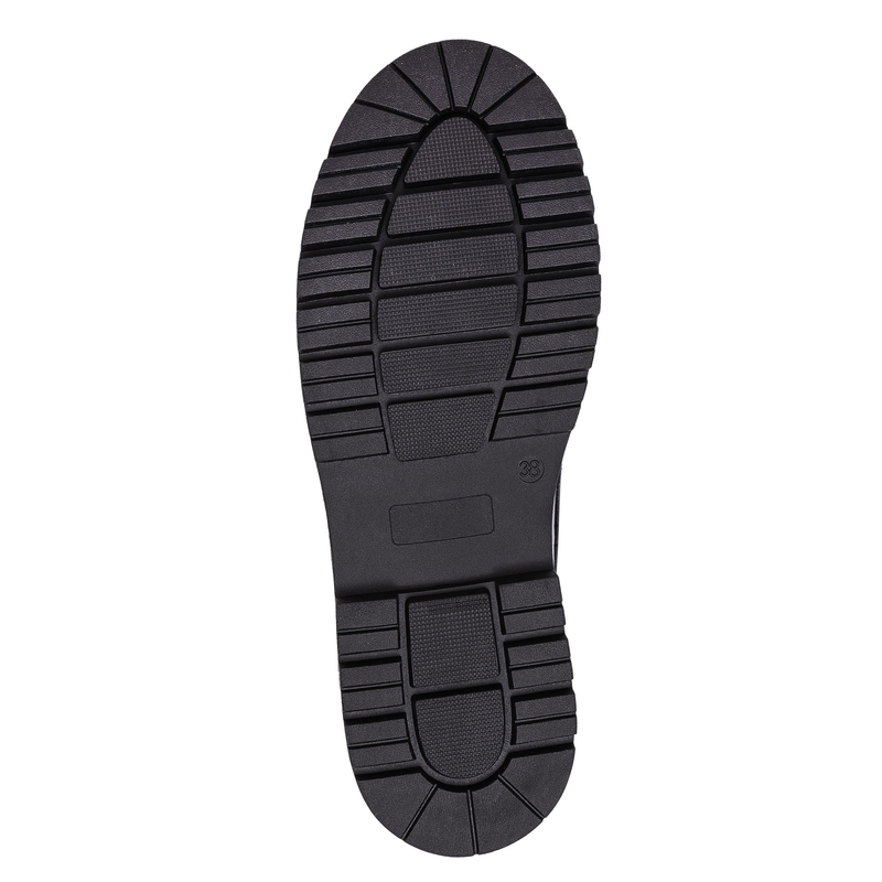 Tommy Hilfiger Lakierowane Lordsy Półbuty Damskie Złote Logo Czarne T3A4-34011-1453999