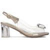 Sca'viola Women's On A High Heel Light Pink Sandals 