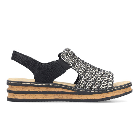 Rieker Women's Black Sandals