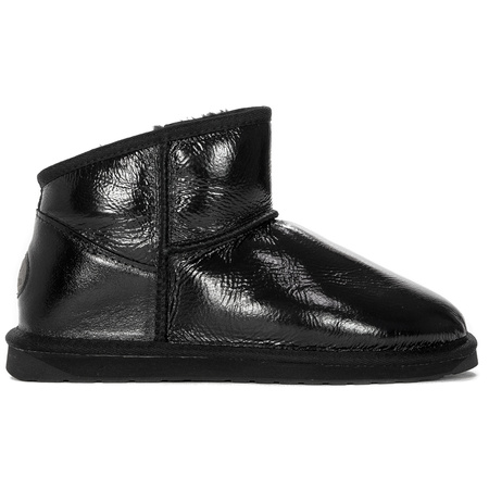Shoes EMU Australia Black boots for women Aarons Glossy