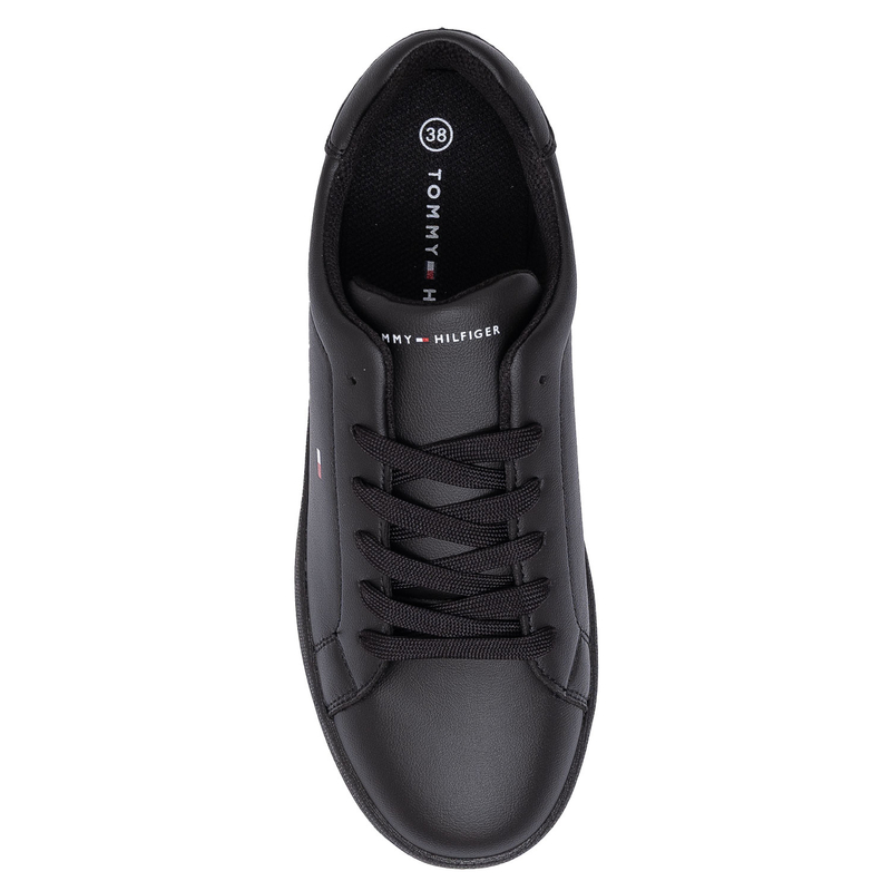 Tommy Hilfiger Minimalist Women’s Sneakers Lace-Up Black T3X9-34073-1355999