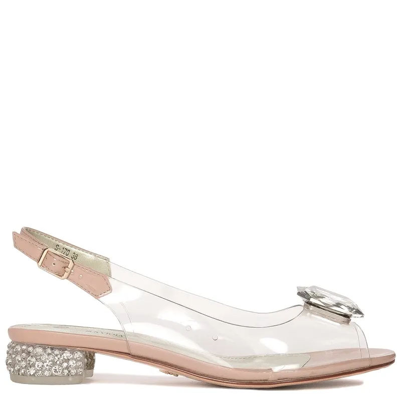 Sca'viola Women's Sandals On A High Heel Light Pink