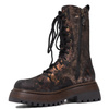 Maciejka Combat Leather Patina Boots Chunky Sole Brown-Gold 06203-32/00-8