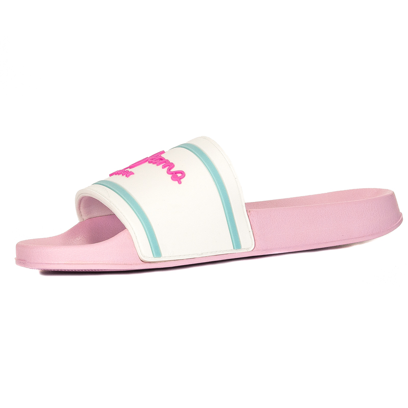 Pepe Jeans Klapki White Slider Logo Girl Białe