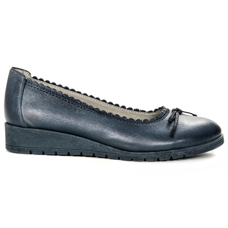 Maciejka 03469-17/00-5 Navy Blue Flat Shoes