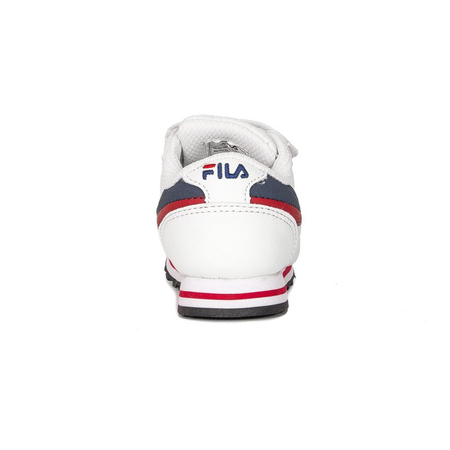 Fila Orbit Velcro Infants 1011080.98F White Dress Blue Sneakers 