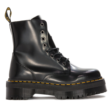 Dr. Martens Botki glany damskie skórzane Jadon Black czarne