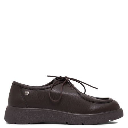Maciejka Women's Leather Lace-Up Shoes Brown